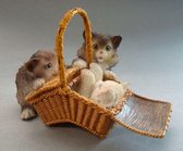 MadDeco - beeldje - kat - kittens - naaimandje - kunstenares - Ronner-Knip