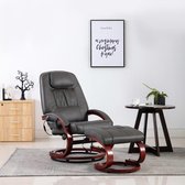 Elektrische Massage Fauteuil met voetenbankje (Incl LW anti kras viltjes) - Loungestoel - Lounge stoel - Relax stoel - Chill stoel - Lounge Bankje - Lounge Fauteil