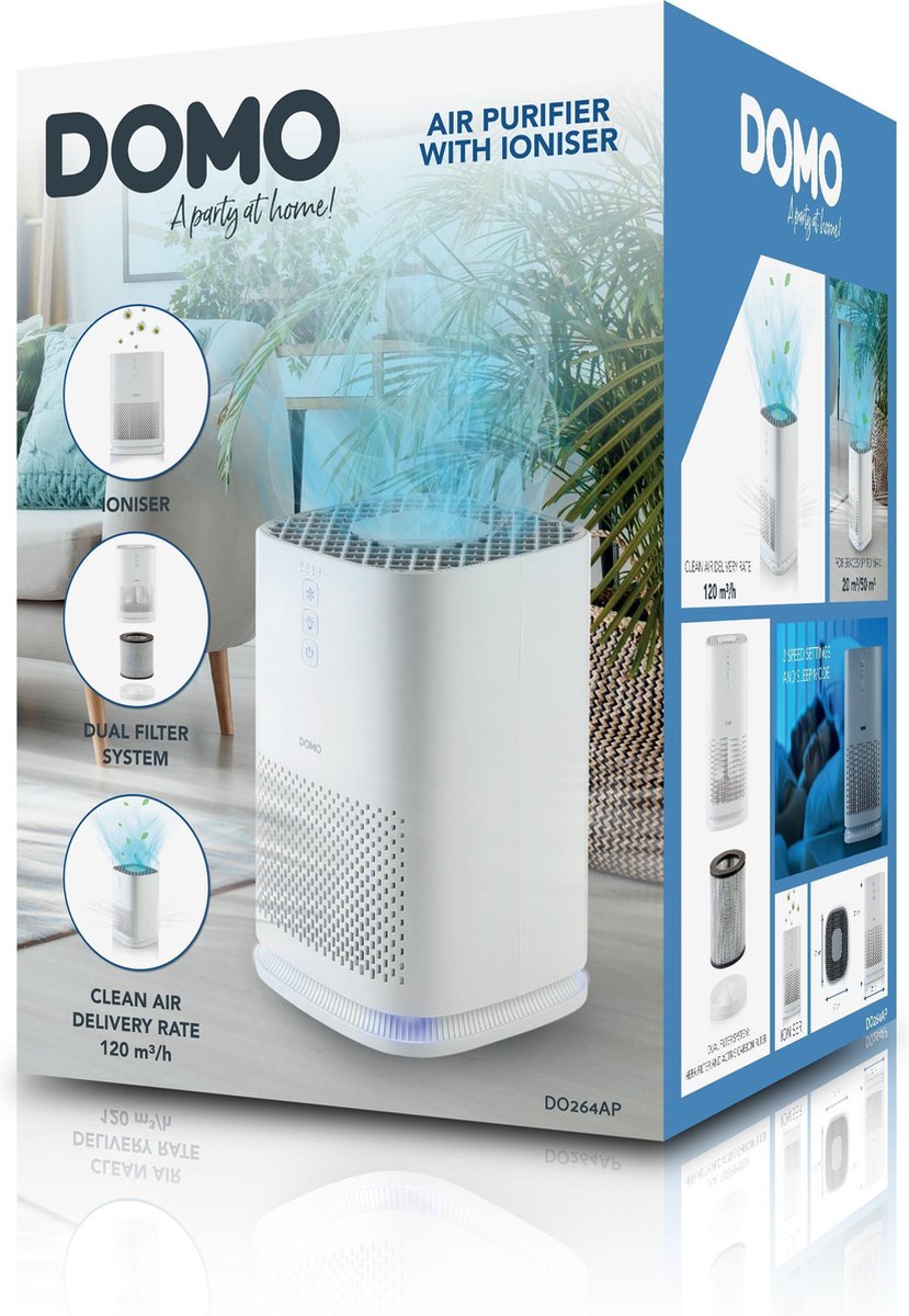 Purificateur d'air AyeSense avec filtre HEPA - Élimine 99,97 % des  particules - Faible