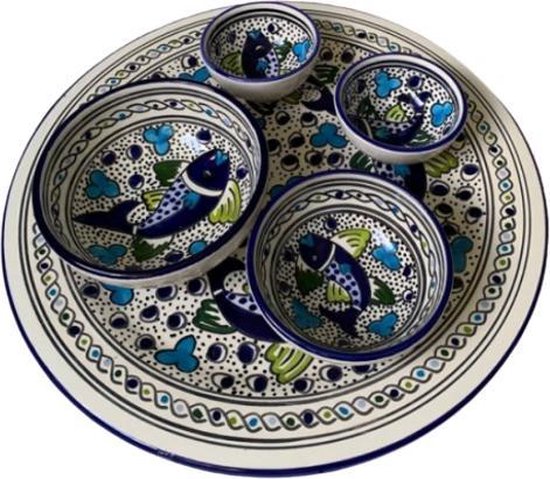 Tapas Party set 5 pièces Poisson | TP.AD.SB | Plats & Déco