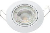 TWILIGHT NEO INBOUWSPOT - wit, dimbaar, richtbaar - inclusief GU10 led lamp 5W 6500K (koud wit) - 25 000 branduren en 5 jaar garantie