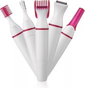 5 in 1 Vrouwen Epilator - Scheerapparaat -  Trimmer- Precisietrimmer - Bikinilijn - Ontharing - Wenkbrauwen - Elektrisch - Epileerapparaat dames - Ladyshaves voor vrouwen - Ontharingsapparaat
