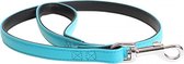 Duvo+ Popular leder leiband Blauw 100cm/18mm