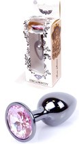 Bossoftoys - Plug - Donker zilver - Licht roze - kleur - 64-00027 - gave cadeaubox