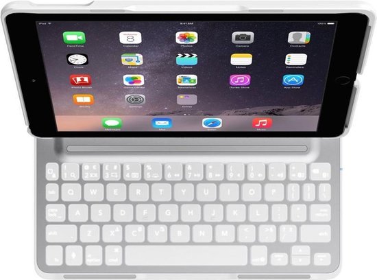 Belkin QODE Ultimate Pro hoes met QWERTY toetsenbord voor iPad Air 2 Wit Belkin QODE Ultimate Pro hoes met QWERTY toetsenbord voor iPad Air 2 Wit