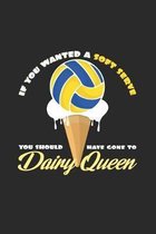 Diary queen: 6x9 Volleyball - dotgrid - dot grid paper - notebook - notes