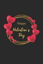 Happy Valentine�s Day: Notizbuch, Notizheft, Notizblock - Geschenk-Idee zum Valentinstag - Karo - A5 - 120 Seiten