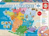 EDUCA Puzzle 150 Pieces - Afdelingen en regio's van Frankrijk