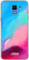 Samsung Galaxy J6 (2018) Hoesje Transparant TPU Case - Abstract Hues #ffffff