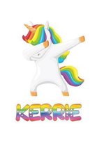 Kerrie: Kerrie 6x9 Journal Notebook Dabbing Unicorn Rainbow