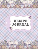 Recipe Journal: Vintage Recipe Notebook To Write In, Blank Cookery Book Organizer For Recipes, Large ( 8.5 x 11)
