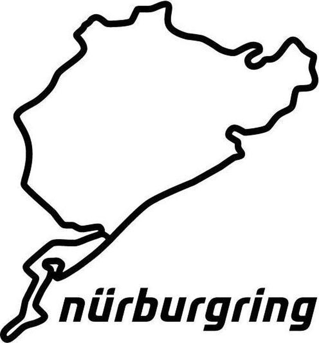 Muursticker4sale Nürburgring sticker - Muursticker4sale