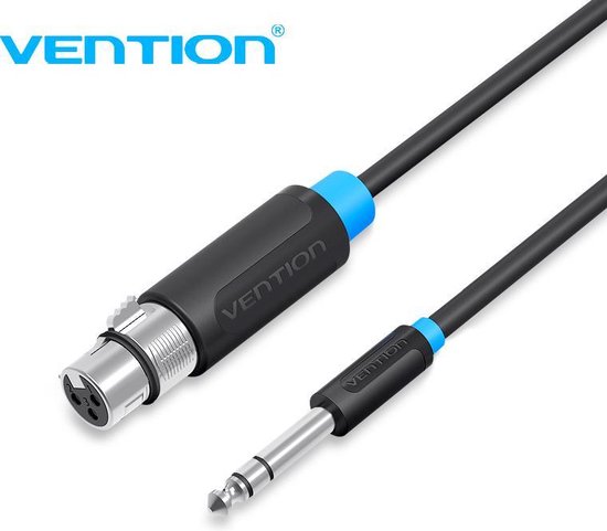 Vention XLR naar Jack 6.35 mm Audio Kabel 15 Meter | bol.com
