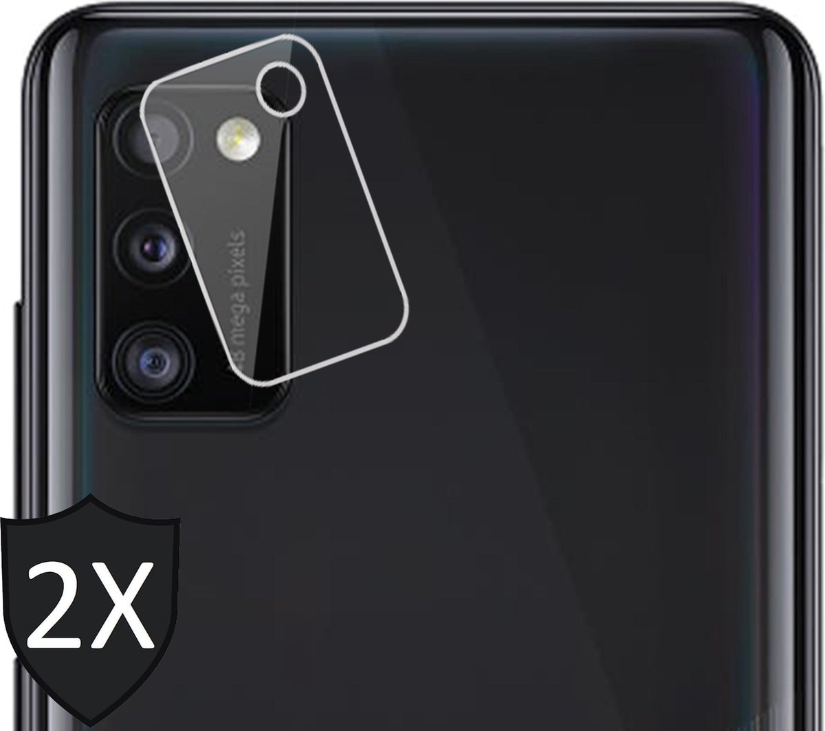 Camera Screenprotector geschikt voor Samsung Galaxy A41 - 2x Glas Screen Protector