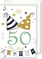 6 Wenskaarten met gekleurde envelop - MGPcards - 50 - 11,5 x 17 cm