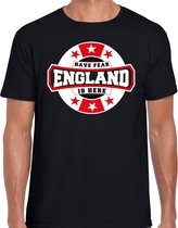 Have fear England is here / Engeland supporter t-shirt zwart voor heren M