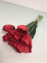 Kunst tulpen, rood