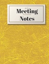 My Boring Meeting Survival Guide and Notes: 8.5x11 Meeting Notebook and Puzzle Book