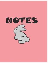 Notebook White Rabbit - Large (8.5 x 11 inches) - 120 Pages, College Ruled