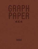 Graph Paper 4x4 Notebook