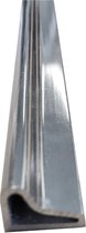 Wiesbaden Aluminium Bodemstrip Lengte 58 cm. - Chroom