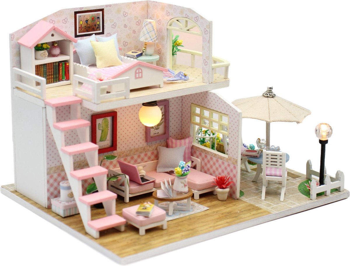 Bouwpakketten Volwassenen - Pink - Modelbouw - DIY Poppenhuis - Miniatuur... | bol.com
