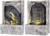 Fontaine Lumineo Buddha LED polystone pour extérieur 28x13.5x40cm Bouddha blanc chaud