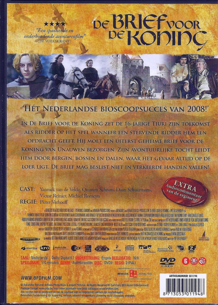 Brief Voor De Koning (Dvd), Daan Schuurmans Dvd's Brief Voor De Koning (Dvd), Daan Schuurmans Dvd's