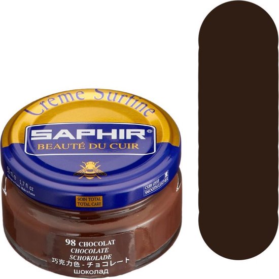 Saphir Creme Surfine (schoenpoets) Chocolade