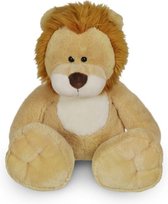 LEEUW Pluche knuffel - 30cm - Funnies - dier - beige/bruin