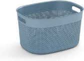 Kis Filo - Mand - L - Misty Blue - 38x29xh22cm - (set van 4) En Yourkitchen E-kookboek - Heerlijke Smulrecepten