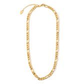 Orelia ketting kort figaro schakel goudkleurig