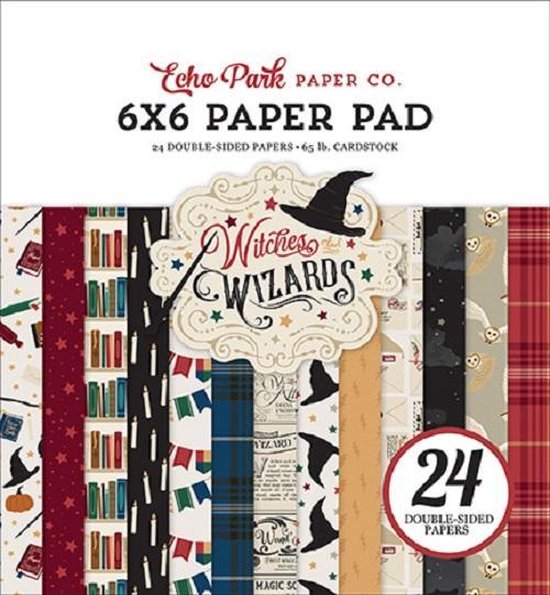 Echo Park Witches & Wizards 6 x 6 pouces Bloc de papier (WAW217023)