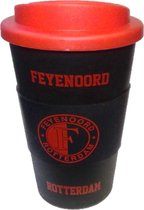Feyenoord Reisbeker bidon - met clublogo - Rood Zwart 500 ML