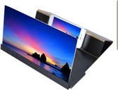 Telefoon vergrootscherm- Smartphone vergrootglas- Smartphone vergrootscherm- 3D Bioscoopscherm- home cinema- Universeel vergrootscherm- Zwart 14 inch