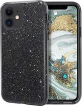 iPhone case Black Glitter voor iPhone 11 Pro - iphone 11 pro hoesje - iPhone 11 pro case - beschermhoes