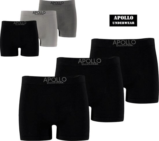 Apollo Boxershorts Heren Naadloos Katoen - 6 pack - Maat M | bol.com