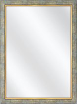 Spiegel met Lijst - Zilver Goud - 40 x 60 cm - Buitenmaat: 49 x 69 cm