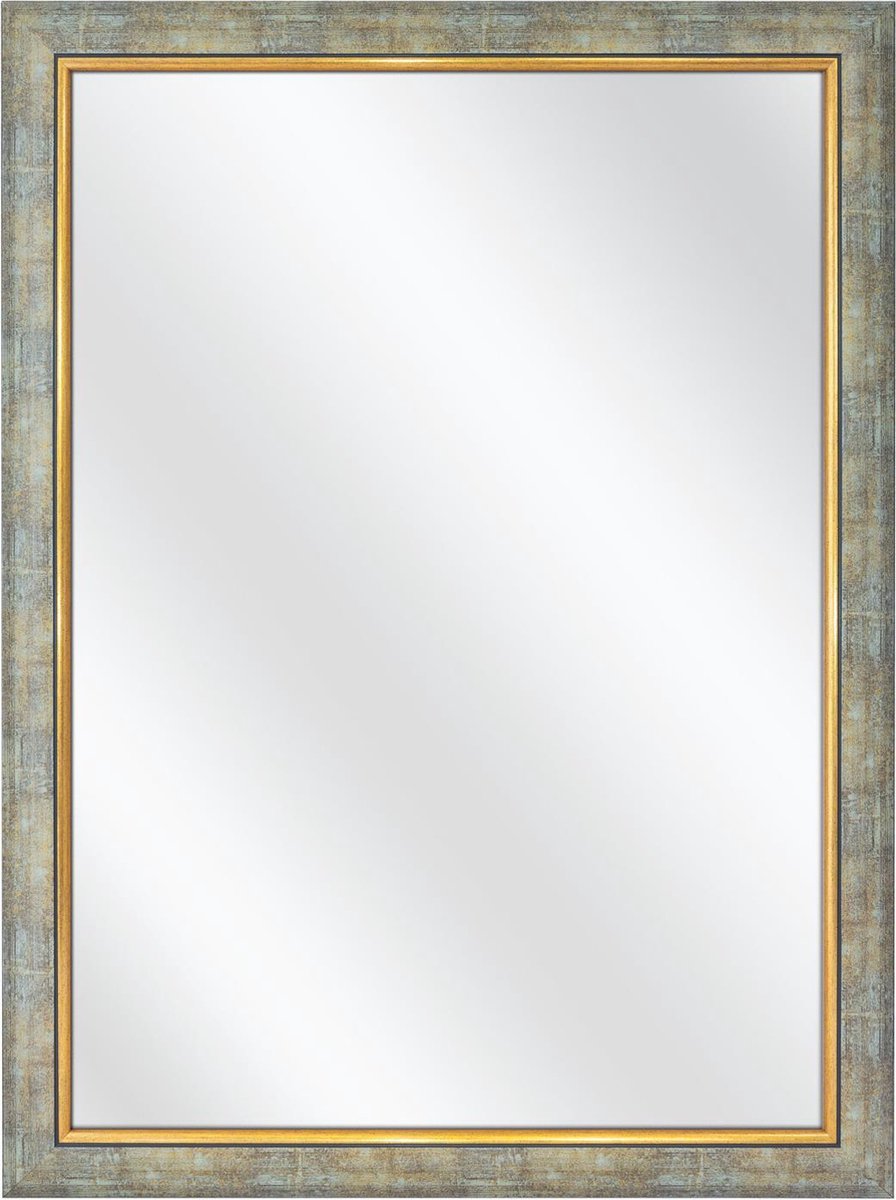 Spiegel met Lijst - Zilver Goud - 30 x 40 cm - Buitenmaat: 39 x 49 cm