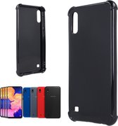 Samsung Galaxy A Series A10 - Anti Shock Hoesje - Hoogglans zwart