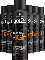 Got2b Roaring High High Spray Clay Haarlak 6x 150 ml - Voordeelverpakking
