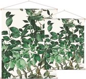 Bladpatroon 15 - Foto op Textielposter - 90 x 120 cm