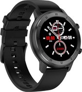Belesy® LOVE -  Smartwatch Dames - Smartwatch Heren - Horloge - Stappenteller - Full Circle – Diverse Wijzerplaten - Bloeddruk - Mutli sport - Siliconen - Zwart