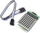 Let op type!! MAX7219 Nieuwe rode Dot Matrix Module Support gemeenschappelijke kathode aandrijving met 5-Dupont lijnen voor Arduino