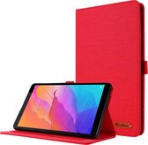 Tablet hoes geschikt voor Huawei MatePad T8 Book Case met Soft TPU houder - Rood