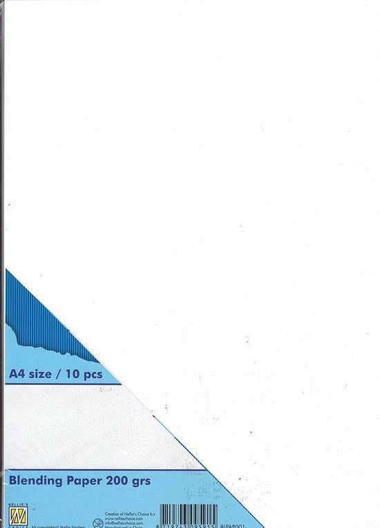 BLPAP001 Blending paper 10 vel – 200 grams – wit – voor handlettering en blending tool