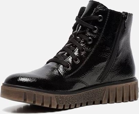 Passief blok de ober Rieker Veterboots zwart - Maat 37 | bol.com