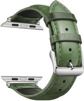 Geschikt voor Apple Watch bandje 38 / 40 / 41 mm - Series 1 2 3 4 5 6 7 SE - Smartwatch iWatch horloge band - 38mm 40mm 41mm - Fungus - Siliconen - Groen