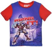 Transformers t-shirt rood maat 92/98