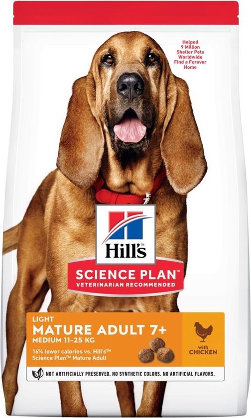 Hill's Canine Mature Adult Medium Light Kip 2,5 kg